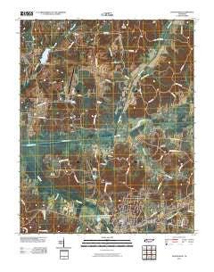 Huntingdon Tennessee Historical topographic map, 1:24000 scale, 7.5 X 7.5 Minute, Year 2010