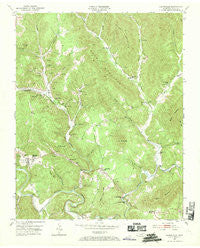 Huntsville Tennessee Historical topographic map, 1:24000 scale, 7.5 X 7.5 Minute, Year 1953