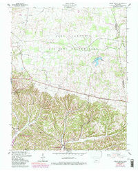 Indian Mound Tennessee Historical topographic map, 1:24000 scale, 7.5 X 7.5 Minute, Year 1957