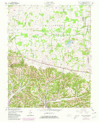 Indian Mound Tennessee Historical topographic map, 1:24000 scale, 7.5 X 7.5 Minute, Year 1957
