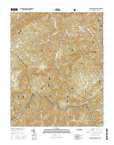 Iron Mountain Gap Tennessee Current topographic map, 1:24000 scale, 7.5 X 7.5 Minute, Year 2016