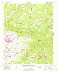 Isabella Tennessee Historical topographic map, 1:24000 scale, 7.5 X 7.5 Minute, Year 1957