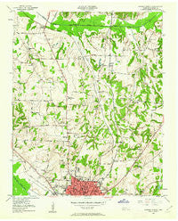 Jackson North Tennessee Historical topographic map, 1:24000 scale, 7.5 X 7.5 Minute, Year 1950