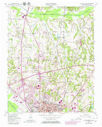 Jackson North Tennessee Historical topographic map, 1:24000 scale, 7.5 X 7.5 Minute, Year 1950