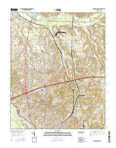 Jackson North Tennessee Current topographic map, 1:24000 scale, 7.5 X 7.5 Minute, Year 2016