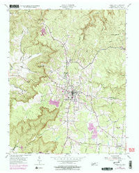 Jamestown Tennessee Historical topographic map, 1:24000 scale, 7.5 X 7.5 Minute, Year 1954