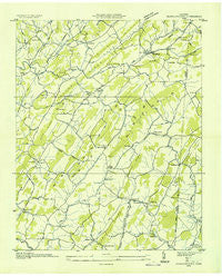 Jearoldstown Tennessee Historical topographic map, 1:24000 scale, 7.5 X 7.5 Minute, Year 1935