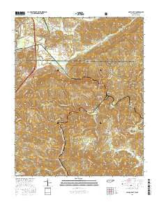 Jellico East Tennessee Current topographic map, 1:24000 scale, 7.5 X 7.5 Minute, Year 2016