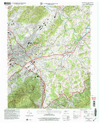 Johnson City Tennessee Historical topographic map, 1:24000 scale, 7.5 X 7.5 Minute, Year 2003
