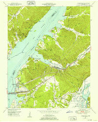 Johnsonville Tennessee Historical topographic map, 1:24000 scale, 7.5 X 7.5 Minute, Year 1950