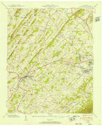 Jonesboro Tennessee Historical topographic map, 1:24000 scale, 7.5 X 7.5 Minute, Year 1939