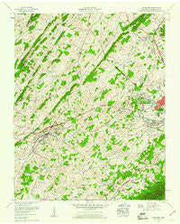 Jonesboro Tennessee Historical topographic map, 1:24000 scale, 7.5 X 7.5 Minute, Year 1959