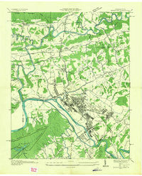 Kingsport Tennessee Historical topographic map, 1:24000 scale, 7.5 X 7.5 Minute, Year 1935