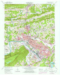 Kingsport Tennessee Historical topographic map, 1:24000 scale, 7.5 X 7.5 Minute, Year 1959