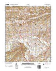Kingsport Tennessee Historical topographic map, 1:24000 scale, 7.5 X 7.5 Minute, Year 2013
