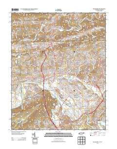 Kingsport Tennessee Historical topographic map, 1:24000 scale, 7.5 X 7.5 Minute, Year 2013