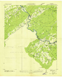 Kinzel Springs Tennessee Historical topographic map, 1:24000 scale, 7.5 X 7.5 Minute, Year 1936
