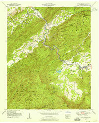 Kinzel Springs Tennessee Historical topographic map, 1:24000 scale, 7.5 X 7.5 Minute, Year 1953