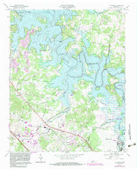 La Vergne Tennessee Historical topographic map, 1:24000 scale, 7.5 X 7.5 Minute, Year 1968
