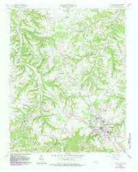 Lafayette Tennessee Historical topographic map, 1:24000 scale, 7.5 X 7.5 Minute, Year 1958