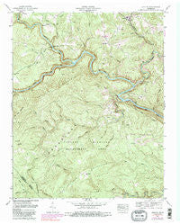 Lancing Tennessee Historical topographic map, 1:24000 scale, 7.5 X 7.5 Minute, Year 1952