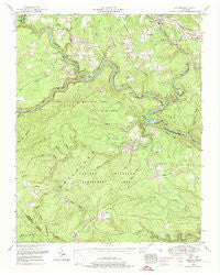 Lancing Tennessee Historical topographic map, 1:24000 scale, 7.5 X 7.5 Minute, Year 1952