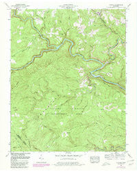 Lancing Tennessee Historical topographic map, 1:24000 scale, 7.5 X 7.5 Minute, Year 1952