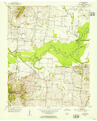 Lane Tennessee Historical topographic map, 1:24000 scale, 7.5 X 7.5 Minute, Year 1952