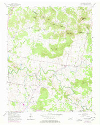 Lascassas Tennessee Historical topographic map, 1:24000 scale, 7.5 X 7.5 Minute, Year 1957