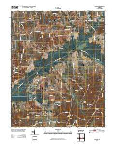 Latham Tennessee Historical topographic map, 1:24000 scale, 7.5 X 7.5 Minute, Year 2010