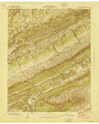 Lee Valley Tennessee Historical topographic map, 1:24000 scale, 7.5 X 7.5 Minute, Year 1940