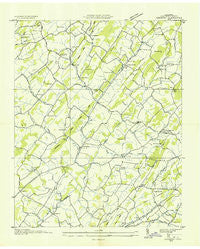 Leesburg Tennessee Historical topographic map, 1:24000 scale, 7.5 X 7.5 Minute, Year 1935