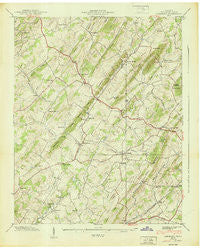Leesburg Tennessee Historical topographic map, 1:24000 scale, 7.5 X 7.5 Minute, Year 1939