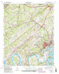 Lenoir City Tennessee Historical topographic map, 1:24000 scale, 7.5 X 7.5 Minute, Year 1968