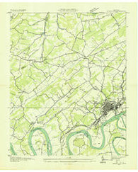 Lenoir City Tennessee Historical topographic map, 1:24000 scale, 7.5 X 7.5 Minute, Year 1935