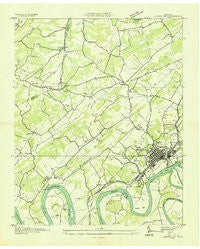 Lenoir City Tennessee Historical topographic map, 1:24000 scale, 7.5 X 7.5 Minute, Year 1935