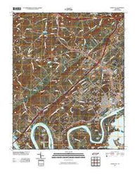 Lenoir City Tennessee Historical topographic map, 1:24000 scale, 7.5 X 7.5 Minute, Year 2010