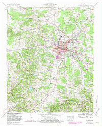 Lewisburg Tennessee Historical topographic map, 1:24000 scale, 7.5 X 7.5 Minute, Year 1966