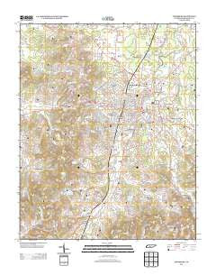 Lewisburg Tennessee Historical topographic map, 1:24000 scale, 7.5 X 7.5 Minute, Year 2013