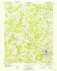 Lexington Tennessee Historical topographic map, 1:24000 scale, 7.5 X 7.5 Minute, Year 1950