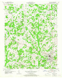 Lexington Tennessee Historical topographic map, 1:24000 scale, 7.5 X 7.5 Minute, Year 1950