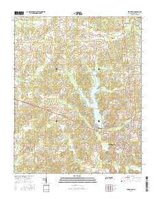 Lexington Tennessee Current topographic map, 1:24000 scale, 7.5 X 7.5 Minute, Year 2016
