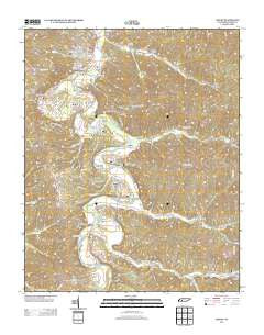 Linden Tennessee Historical topographic map, 1:24000 scale, 7.5 X 7.5 Minute, Year 2013