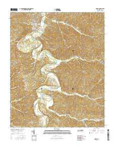 Linden Tennessee Current topographic map, 1:24000 scale, 7.5 X 7.5 Minute, Year 2016