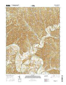 Littlelot Tennessee Current topographic map, 1:24000 scale, 7.5 X 7.5 Minute, Year 2016