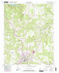 Livingston Tennessee Historical topographic map, 1:24000 scale, 7.5 X 7.5 Minute, Year 1955