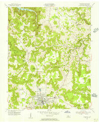 Livingston Tennessee Historical topographic map, 1:24000 scale, 7.5 X 7.5 Minute, Year 1955