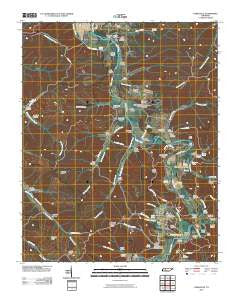 Lobelville Tennessee Historical topographic map, 1:24000 scale, 7.5 X 7.5 Minute, Year 2010