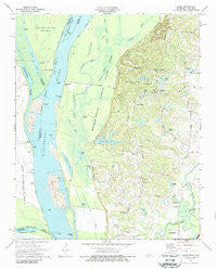 Locke Tennessee Historical topographic map, 1:24000 scale, 7.5 X 7.5 Minute, Year 1970