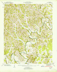 Lois Tennessee Historical topographic map, 1:24000 scale, 7.5 X 7.5 Minute, Year 1947